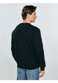 Big-Star - Bluza męska czarna Marltones 906. Okazja: na co dzień. Typ kołnierza: bez kaptura. Kolor: czarny. Materiał: skóra, jeans. Wzór: gładki. Styl: casual, elegancki, sportowy, klasyczny #2