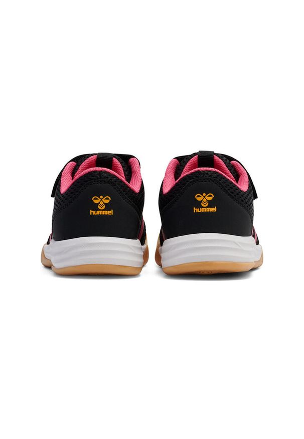 Dziecięce buty halowe Hummel Multiplay Flex VC. Zapięcie: rzepy. Kolor: wielokolorowy, szary, różowy, brązowy. Sport: piłka ręczna