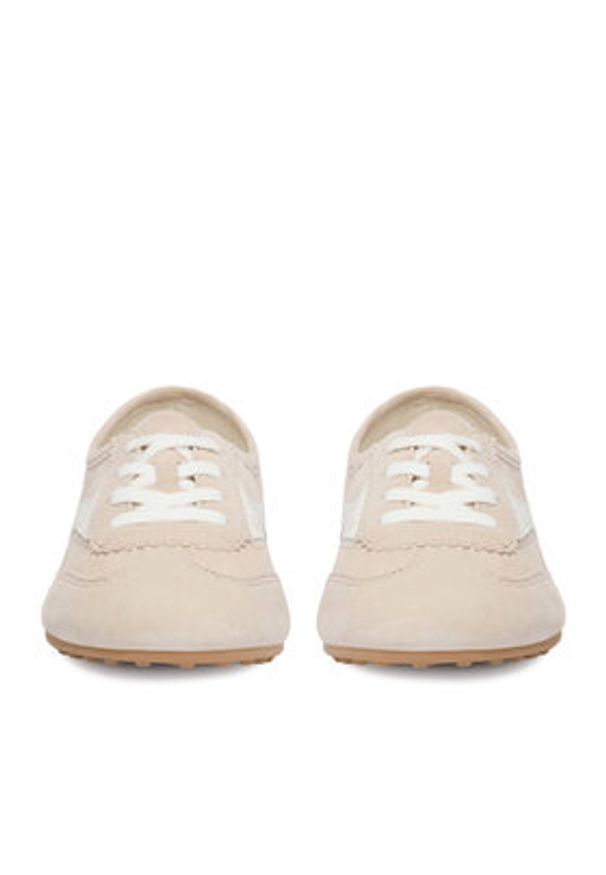 Gino Rossi - GINO ROSSI Sneakersy EO-V2313-05 Beżowy. Kolor: beżowy. Materiał: skóra, zamsz