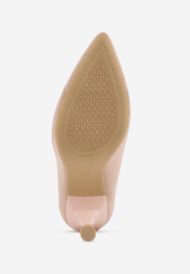 Born2be - Różowe Szpilki VICES z Dzianiny z Amortyzującą Wkładką i Miękkim Zapiętkiem Naviane. Okazja: na spotkanie biznesowe, na co dzień. Kolor: różowy. Materiał: dzianina. Sezon: lato. Obcas: na szpilce. Styl: biznesowy, casual