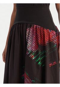 Desigual Spódnica midi 26SWFW02 Czarny Regular Fit. Kolor: czarny. Materiał: bawełna #3