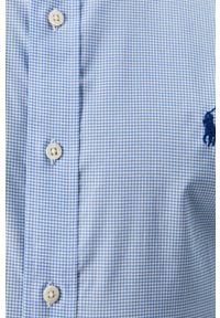 Polo Ralph Lauren - Koszula. Typ kołnierza: polo. Kolor: niebieski. Materiał: tkanina. Długość: długie. Wzór: gładki, aplikacja. Styl: elegancki #3