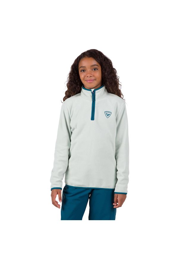 Bluza dziecięca Rossignol Jr Strawpile Fleece Fz. Kolor: zielony. Sezon: zima. Sport: narciarstwo