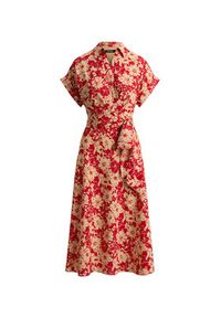 Lauren Ralph Lauren - LAUREN RALPH LAUREN Sukienka koszulowa 200P08692001 Czerwony Regular Fit. Kolor: czerwony. Materiał: syntetyk. Typ sukienki: koszulowe #2