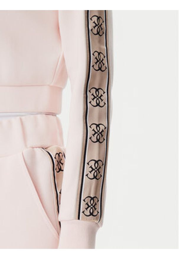 Guess Bluza V3RQ12 KB3P2 Różowy Regular Fit. Kolor: różowy. Materiał: syntetyk