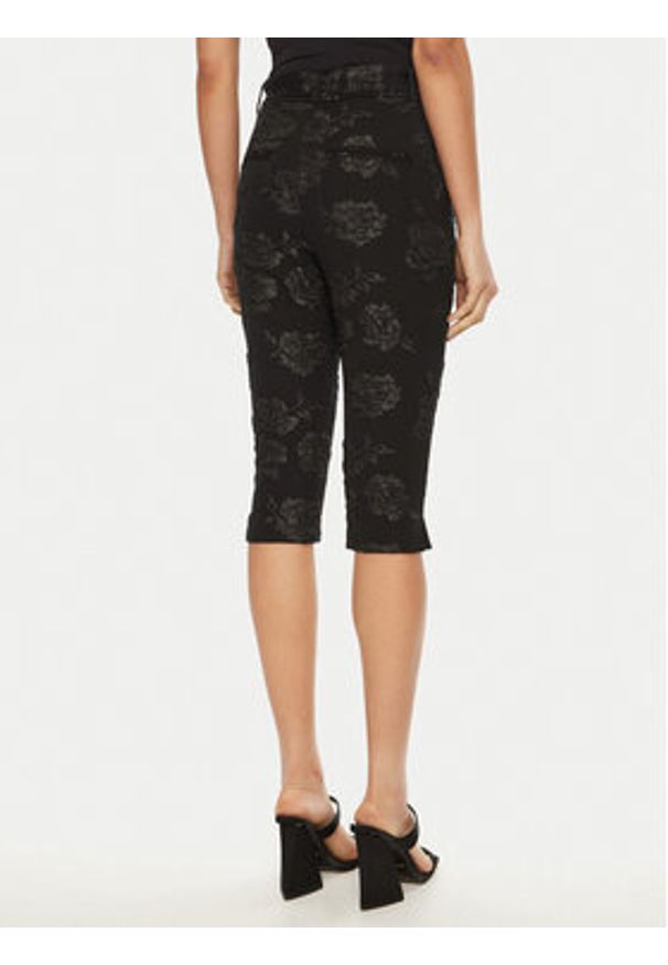 ROTATE Spodnie capri 113305 Czarny Skinny Fit. Kolor: czarny. Materiał: syntetyk