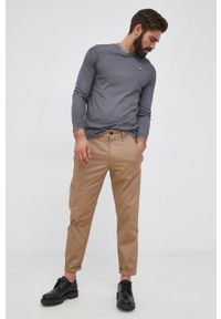 G-Star RAW - G-Star Raw Spodnie bawełniane męskie kolor brązowy w fasonie chinos. Kolor: brązowy. Materiał: bawełna