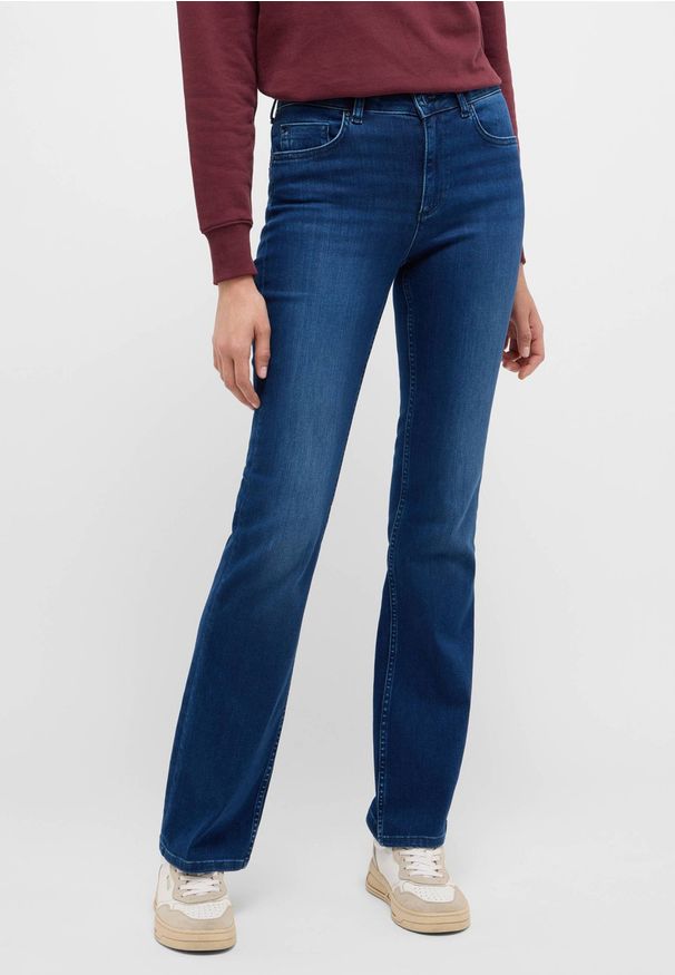 Damskie Spodnie Jeansowe Mustang Style Shelby Slim Boot Denim Blue 1015568 5000 682
