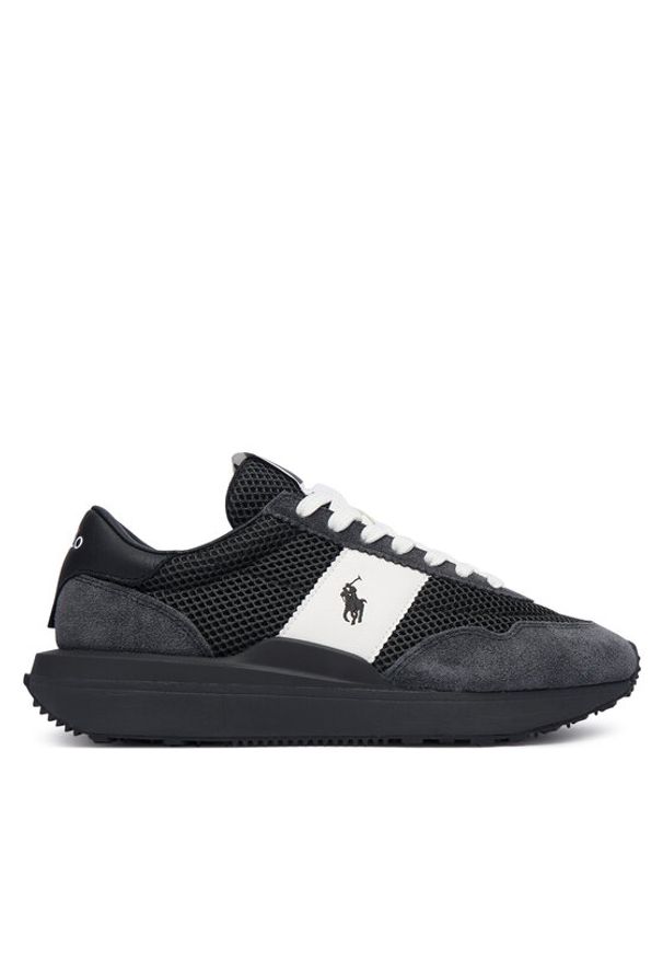 Polo Ralph Lauren Sneakersy 804P15653001 Czarny. Kolor: czarny. Materiał: zamsz, skóra