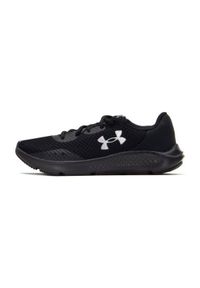 Buty Under Armour Charged Pursuit 3 W 3024889-003 czarne. Okazja: na co dzień. Wysokość cholewki: przed kostkę. Kolor: czarny. Materiał: materiał, guma. Szerokość cholewki: normalna. Sport: fitness #2