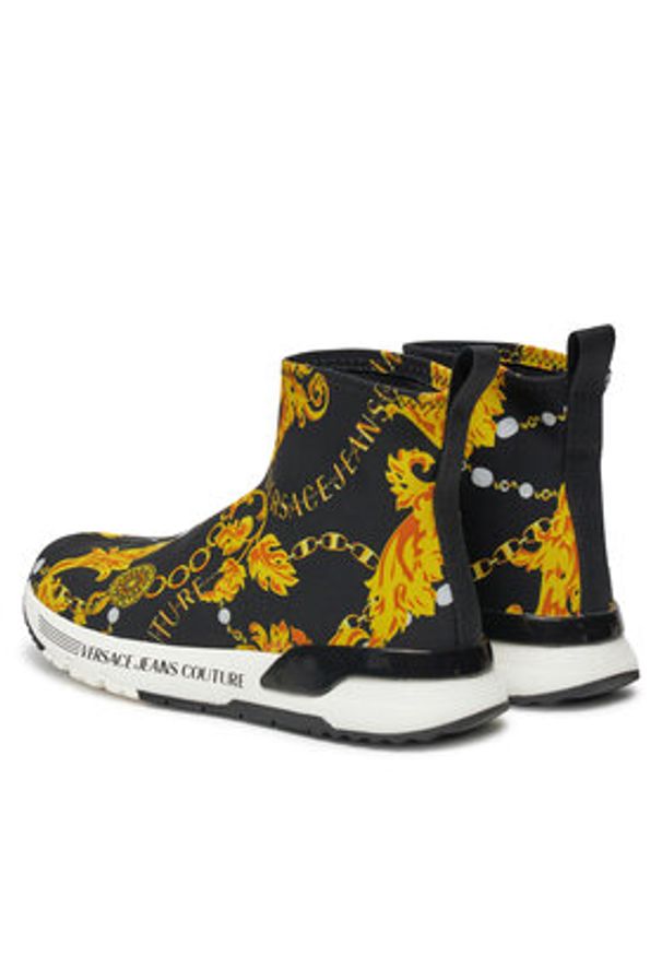 Versace Jeans Couture Sneakersy Dynamic 77VA3SA4 Czarny. Kolor: czarny. Materiał: materiał