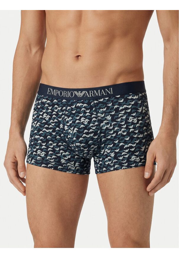 Emporio Armani Underwear Bokserki EM000232 AF19051 FB076 Granatowy. Kolor: niebieski. Materiał: bawełna
