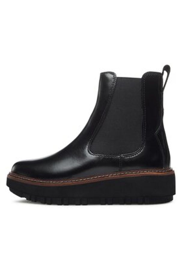 Clarks Sztyblety Orianna W Up 261748214 Czarny. Kolor: czarny. Materiał: skóra