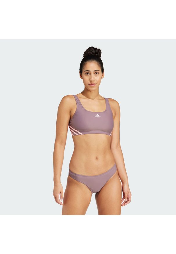 Adidas - 3-Stripes Bikini. Kolor: fioletowy, wielokolorowy, różowy