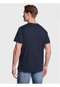 Pepe Jeans T-Shirt Rederick PM508685 Granatowy Regular Fit. Kolor: niebieski. Materiał: bawełna
