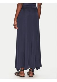 ViCOLO Spódnica maxi TD0004 Granatowy Regular Fit. Kolor: niebieski. Materiał: wiskoza, satyna #4