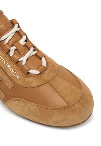 Elisabetta Franchi Sneakersy SA39G61E2 Brązowy. Kolor: brązowy. Materiał: skóra #3