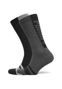 Skarpety Męskie Puma Seasonal Logo Socks Czarne 39-42. Kolor: szary, czarny, wielokolorowy. Materiał: elastan, bawełna, poliamid, poliester. Sport: piłka nożna, bieganie #1