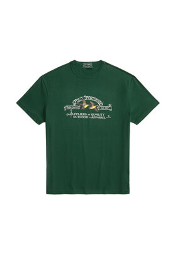 Polo Ralph Lauren T-Shirt 710981142004 Zielony Classic Fit. Typ kołnierza: polo. Kolor: zielony. Materiał: bawełna