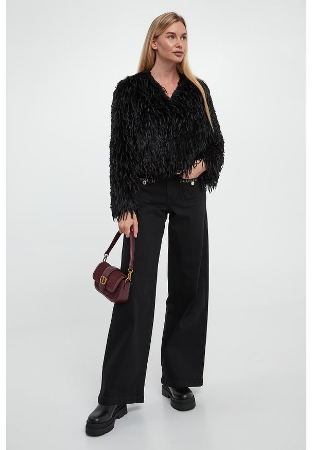 Joseph Ribkoff - Futerko damskie z piórami JOSEPH RIBKOFF. Materiał: futro
