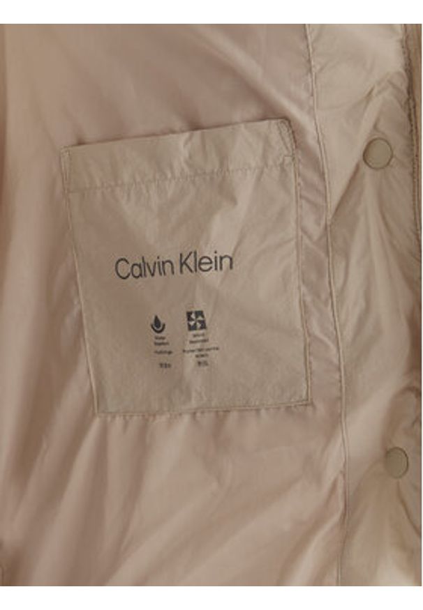 Calvin Klein Jeans Kurtka zimowa LV047D508G Beżowy Regular Fit. Kolor: beżowy. Materiał: syntetyk. Sezon: zima
