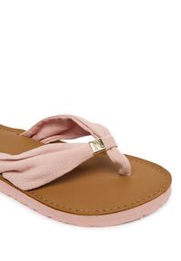 TOMMY HILFIGER - Tommy Hilfiger Japonki Th Ltr Footbed Summer Sandal FW0FW09194 Różowy. Kolor: różowy. Materiał: materiał #3