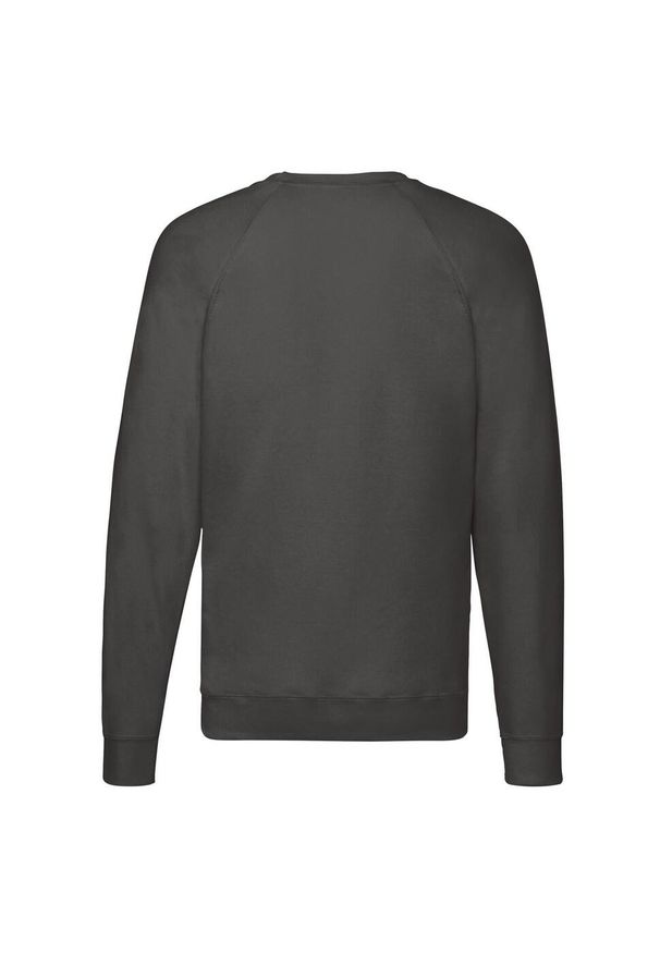 FRUIT OF THE LOOM - Lekka Raglanowa Bluza Unisex Dla Dorosłych. Kolor: szary. Długość rękawa: raglanowy rękaw