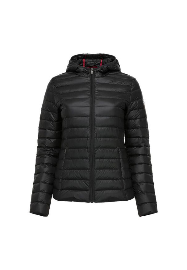 Jott - Damska lekka kurtka z kapturem JOTT Cloe Noos. Typ kołnierza: kaptur. Kolor: czarny. Materiał: puch. Sezon: zima. Styl: elegancki. Sport: narciarstwo