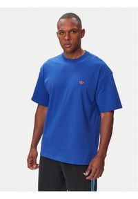 Adidas - adidas T-Shirt Trefoil Essentials HZ1002 Niebieski Loose Fit. Kolor: niebieski. Materiał: bawełna #1