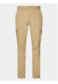 Tommy Jeans Spodnie materiałowe Austin DM0DM18341 Beżowy Slim Fit. Kolor: beżowy. Materiał: bawełna #4