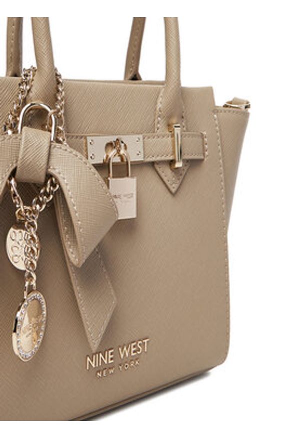 Nine West Torebka CEO-Chelsea-Charm-I-LX10187 Beżowy. Kolor: beżowy