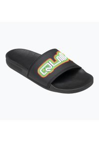 Klapki męskie Quiksilver Rivi Wordmark Slide II. Kolor: czarny