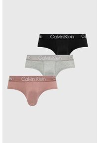 Calvin Klein Underwear slipy (3-pack) męskie kolor czerwony. Kolor: czerwony. Materiał: poliester