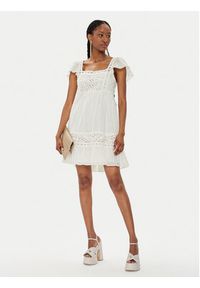 TwinSet - TWINSET Sukienka letnia 241TT3170 Écru Regular Fit. Materiał: bawełna. Sezon: lato #4