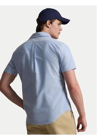 Polo Ralph Lauren Koszula 710850782001 Błękitny Custom Fit. Typ kołnierza: polo. Kolor: niebieski. Materiał: bawełna #5