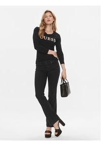 Guess Bluzka W4RI76 J1314 Czarny Slim Fit. Kolor: czarny. Materiał: bawełna