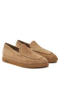 Max Mara Mokasyny Softloafers 2424526311600 Beżowy. Kolor: beżowy. Materiał: zamsz, skóra #3