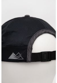 columbia - Columbia czapka Montrail Running kolor czarny z nadrukiem. Kolor: czarny. Materiał: syntetyk, skóra, włókno. Wzór: nadruk #3