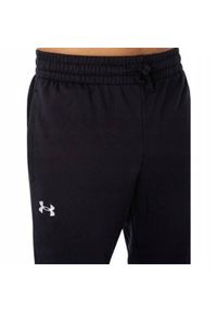 Spodnie treningowe męskie Under Armour 1379774001. Kolor: czarny, biały, wielokolorowy. Materiał: dresówka