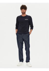 TOMMY HILFIGER - Tommy Hilfiger Longsleeve Stack MW0MW41293 Granatowy Regular Fit. Kolor: niebieski. Materiał: bawełna. Długość rękawa: długi rękaw #5