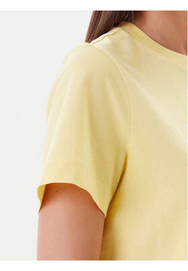 Vero Moda T-Shirt Sonna 10327143 Żółty Regular Fit. Kolor: żółty. Materiał: bawełna