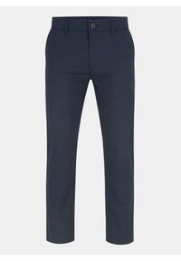 Pako Lorente - PAKO LORENTE – Granatowe spodnie męskie NIMA w subtelną kratę P000B-WX-214-G. Kolor: niebieski. Długość: długie. Styl: elegancki #4