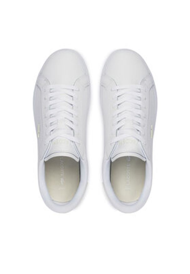 Lacoste Sneakersy Powercourt 50SFA0154 Biały. Kolor: biały. Materiał: skóra