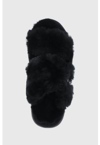 EMU Australia - Emu Australia Kapcie kolor czarny. Kolor: czarny. Materiał: wełna, materiał, guma. Wzór: gładki #5