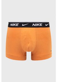 Nike bokserki (3-pack) kolor pomarańczowy. Kolor: pomarańczowy. Materiał: tkanina, skóra, włókno #6