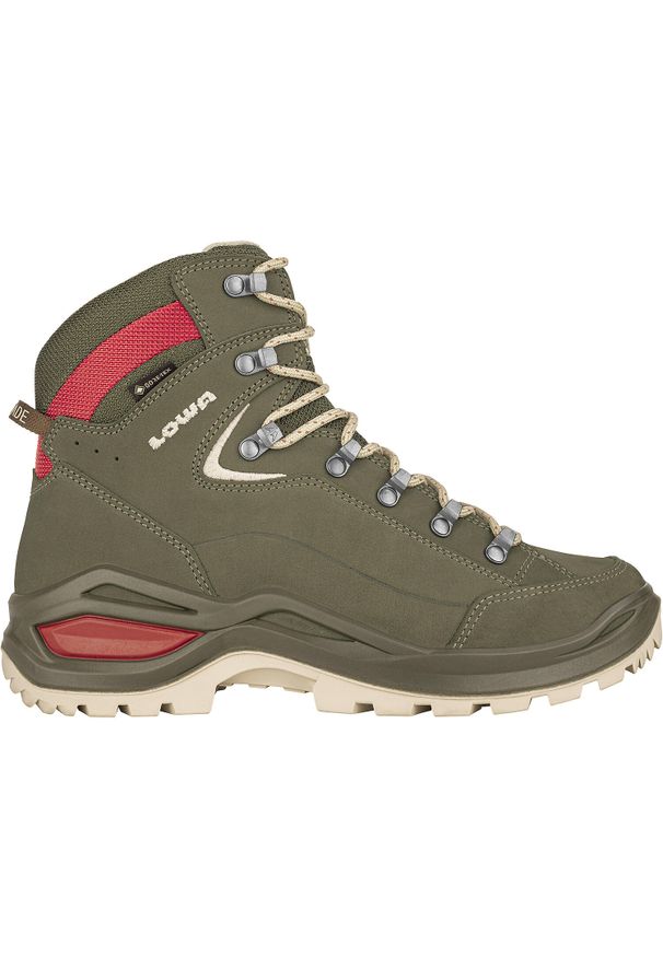 Buty trekkingowe damskie Lowa Renegade Evo Mid Gtx. Wysokość cholewki: za kostkę. Kolor: szary. Materiał: skóra. Szerokość cholewki: normalna