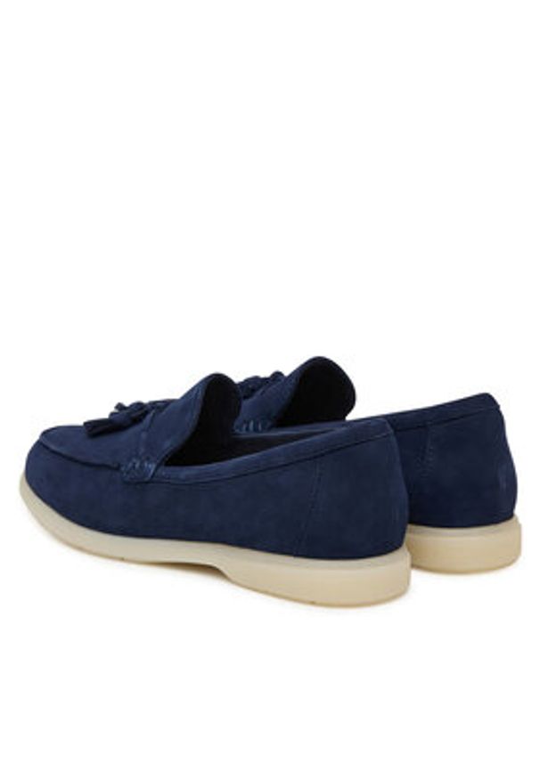 Clarks Mokasyny Narini Edge 26181452 Granatowy. Kolor: niebieski. Materiał: zamsz, skóra