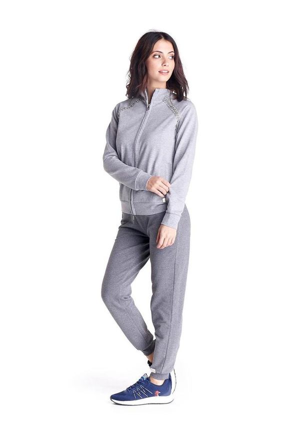 LEONE 1947 APPAREL - Damski dres Greysongreys. Kolor: szary. Materiał: dresówka. Sport: fitness