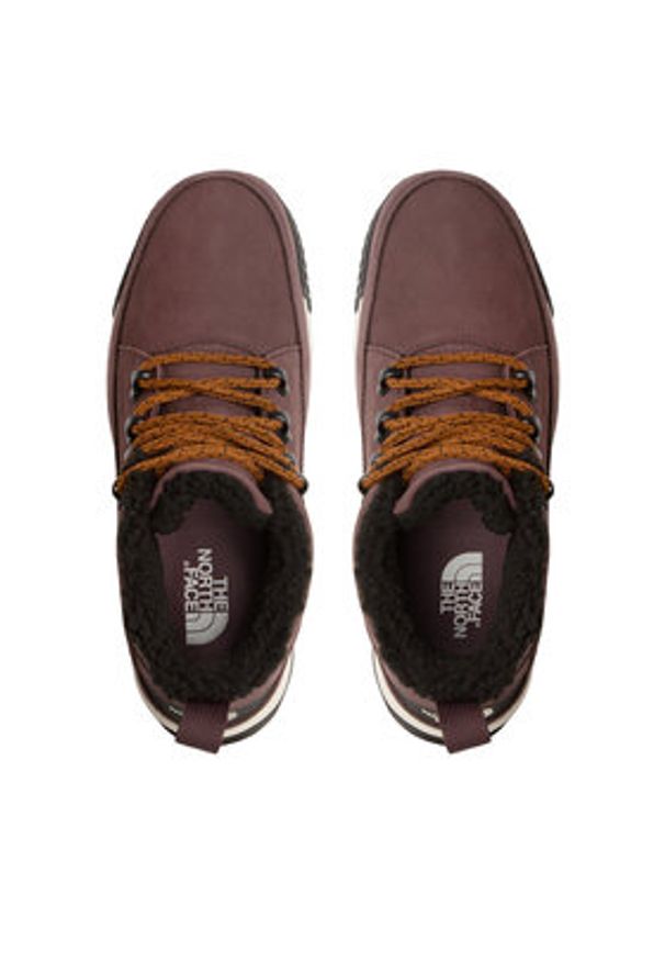 The North Face Trzewiki Sierra Mid Lace W NF0A4T3XC9R1 Brązowy. Kolor: brązowy. Materiał: nubuk, skóra