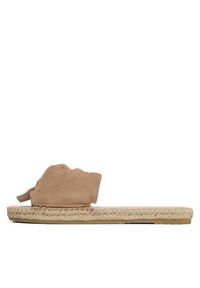 Manebi Espadryle Sandals With Knot W 1.9 JK Beżowy. Kolor: beżowy. Materiał: zamsz, skóra